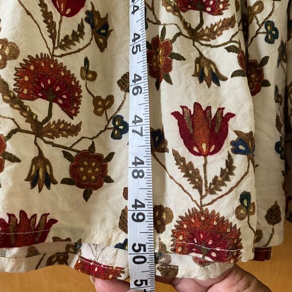 HM Women Dress Crewneck Long Sleeve Floral Print   Bohemian - Picture 10 of 16